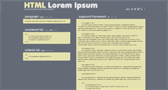 Desktop Screenshot of html-lorem-ipsum.arturkepa.com